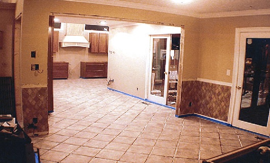 The Tile is Going In